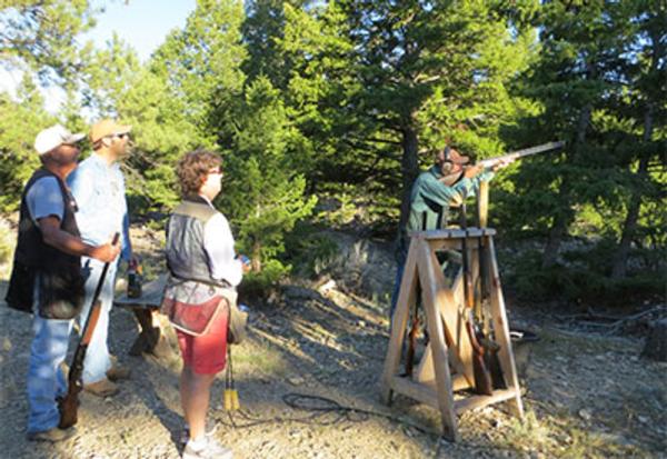 July 2014. Headwaters members enjoy an evening of sporting clays at the Z Bar Z near Silver City